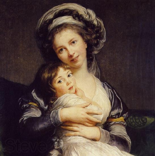 eisabeth Vige-Lebrun Turban with Her Child Norge oil painting art